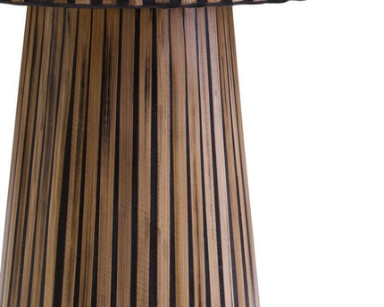 Bambusa Bamboo Inlay Round Side Table