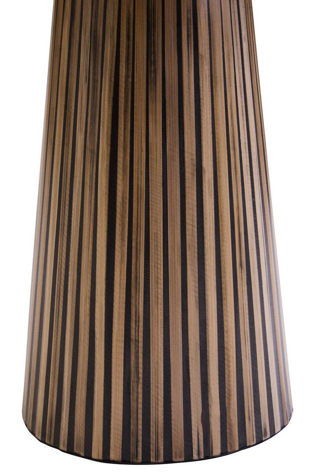 Bambusa Bamboo Inlay Round Side Table
