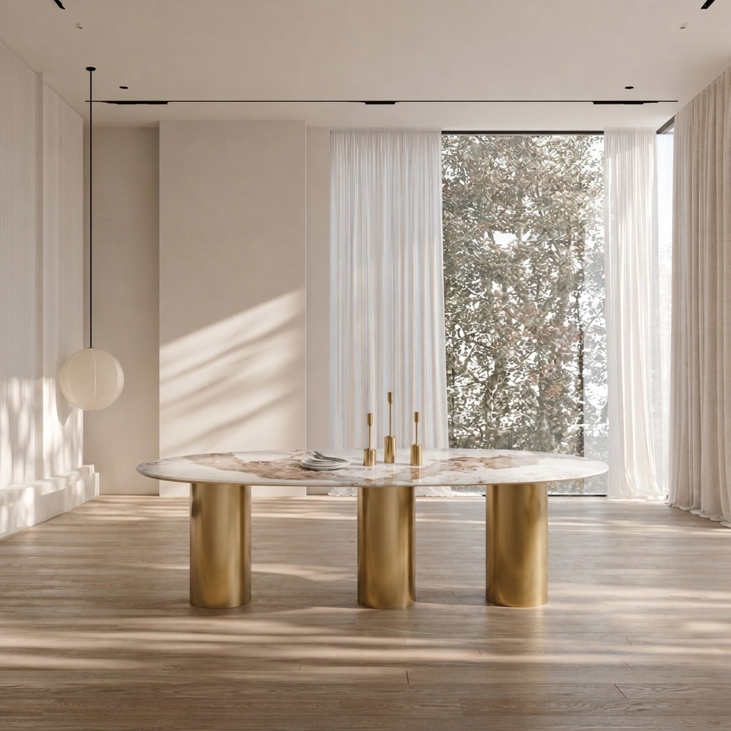 Dining tables Oval Pandora golden
