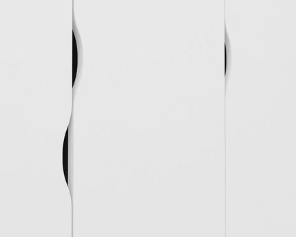 Oslo Wardrobe 3 Doors 3 Drawers in White and Oak