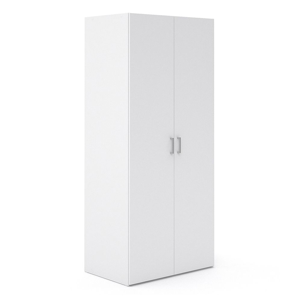 Space Package - Bedside 1 Drawer + Chest of 3 Drawers + Wardrobe with 2 doors + 1 drawer in White