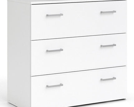 Space Package - Bedside 1 Drawer + Chest of 3 Drawers + Wardrobe with 2 doors + 1 drawer in White