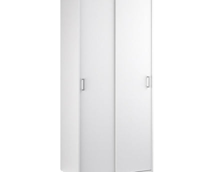 Space Wardrobe 2 Sliding Doors in White 1750