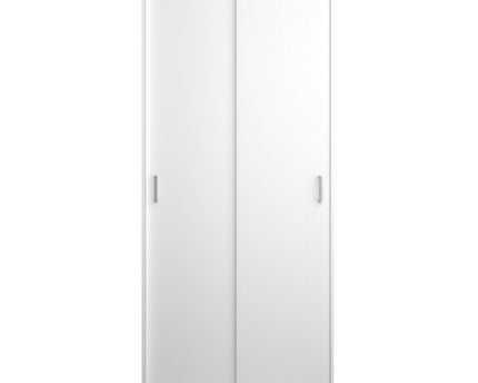 Space Wardrobe 2 Sliding Doors in White 1750