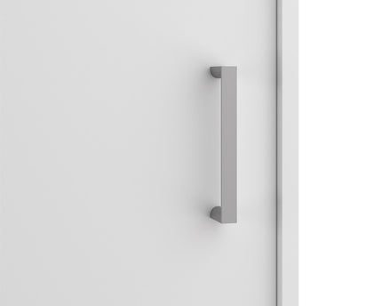 Space Wardrobe with 2 Sliding Doors in White