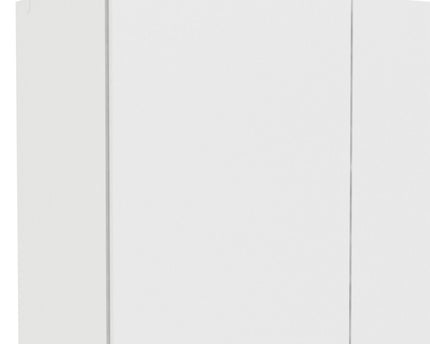 Space Wardrobe with 2 Doors + 1 Drawer in White 1750