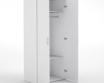 Space Wardrobe 2 Doors White 1750