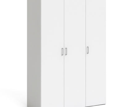 Space Wardrobe 3 Doors White 1750