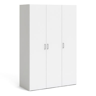 Space Wardrobe 3 Doors White 1750