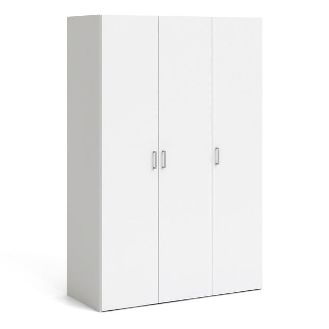 Space Wardrobe 3 Doors White 1750