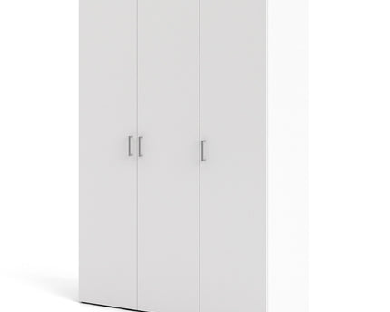 Space Wardrobe 3 Doors White 1750