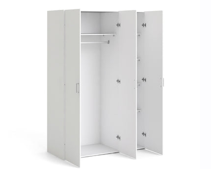 Space Wardrobe 3 Doors White 1750