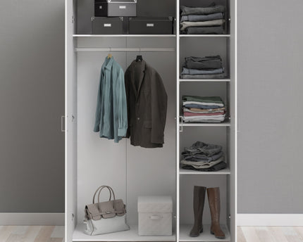 Space Wardrobe with 3 doors White 1750