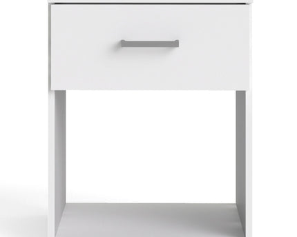 Space Bedside 1 Drawer in White