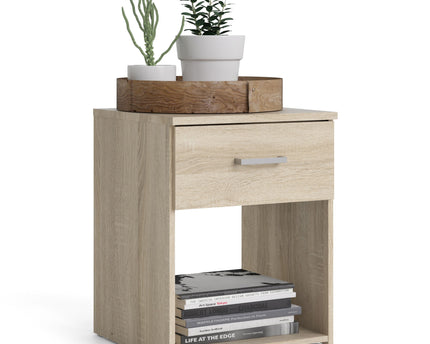 Space Bedside 1 Drawer in Oak