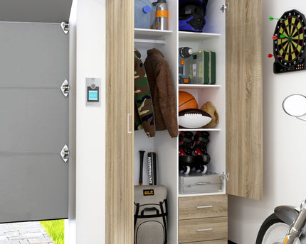 Space Wardrobe - 2 Doors 3 Drawers in Oak 2000