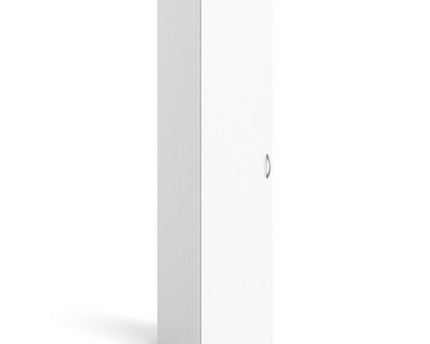 Space Wardrobe 1 Door in White 1750