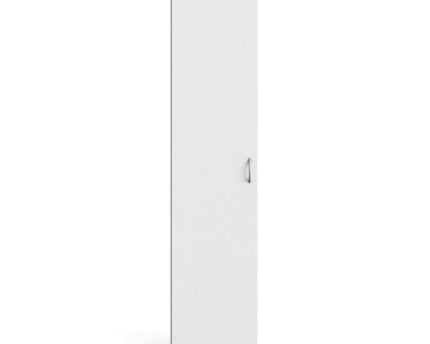 Space Wardrobe 1 Door in White 1750