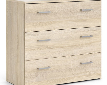 Space Package - Bedside 1 Drawer + Chest of 3 Drawers + Wardrobe with 2 doors + 1 drawer in Oak