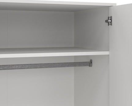 Cumbria Wardrobe with 2 Doors + 2 Drawers White