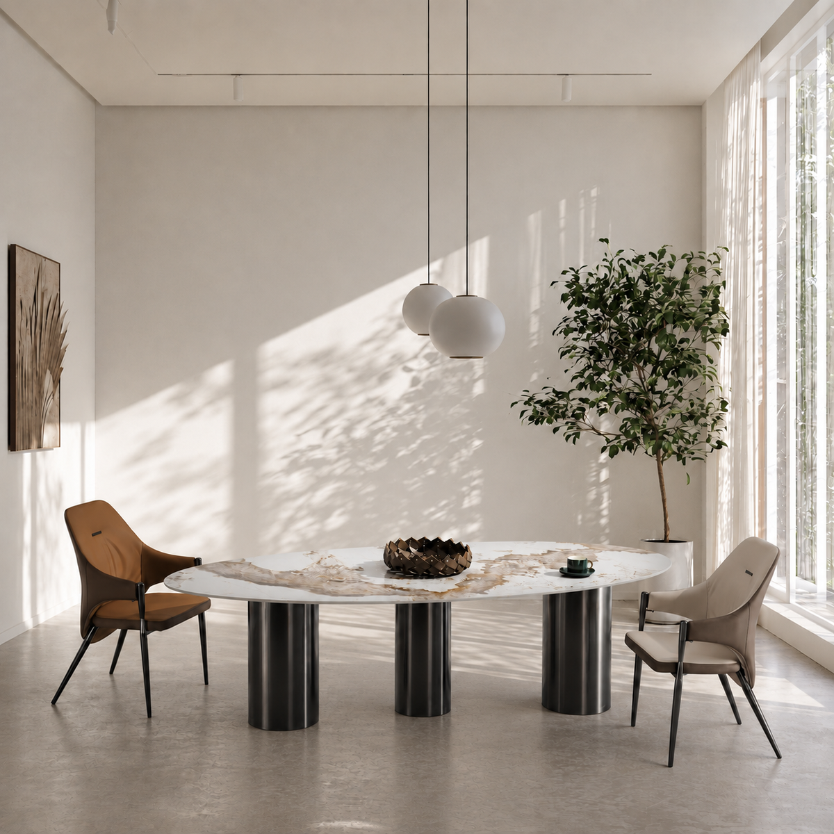 Dining tables Oval Pandora black