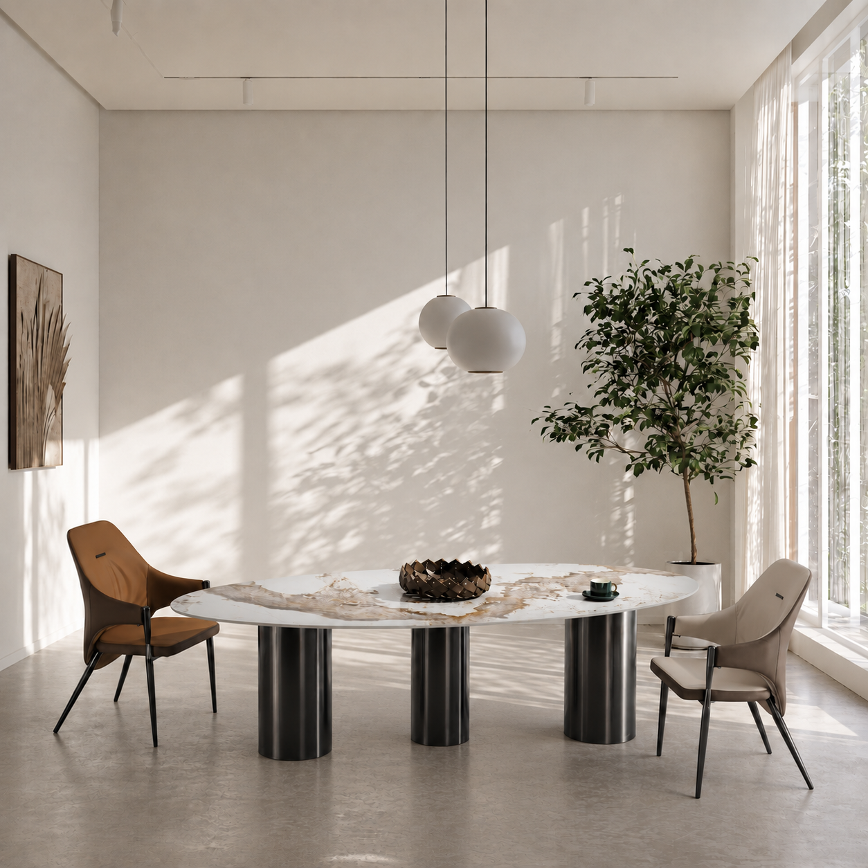 Dining tables Oval Pandora black