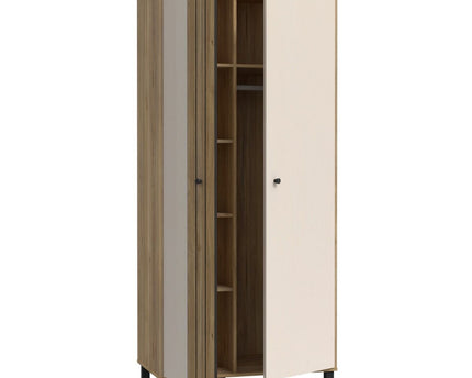 Grafton 2 Door Wardrobe In Cream and Oak