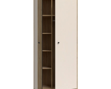 Grafton 2 Door Wardrobe In Cream and Oak