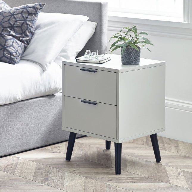 Alba 2 Drawer Bedside
