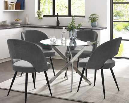 Anderson Round Glass Dining Table