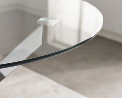 Anderson Round Glass Dining Table