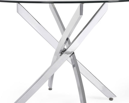 Anderson Round Glass Dining Table