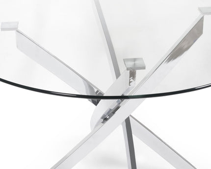 Anderson Round Glass Dining Table