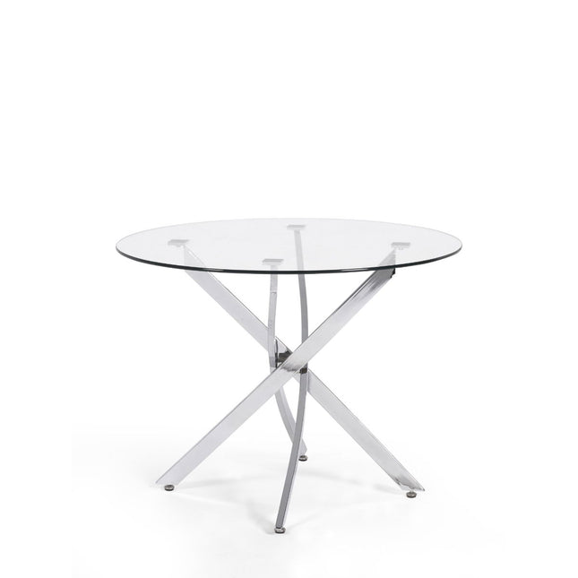 Anderson Round Glass Dining Table