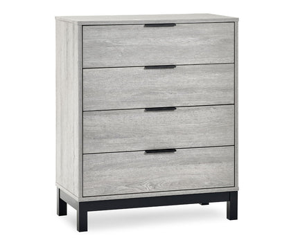 Bali 4 Drawer Chest - Grey Oak