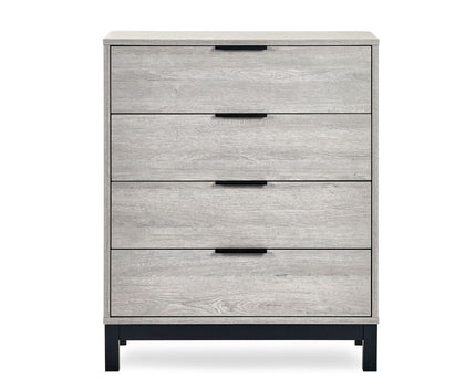 Bali 4 Drawer Chest - Grey Oak