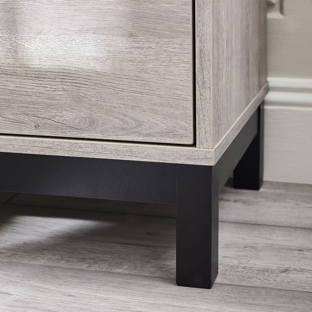 Bali 4 Drawer Chest - Grey Oak