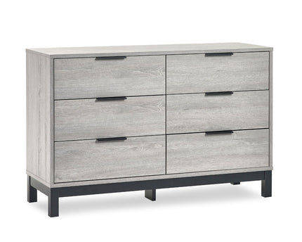 Bali 6 Drawer Wide Chest - Grey Oak