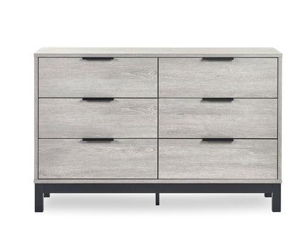Bali 6 Drawer Wide Chest - Grey Oak