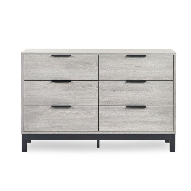 Bali 6 Drawer Wide Chest - Grey Oak