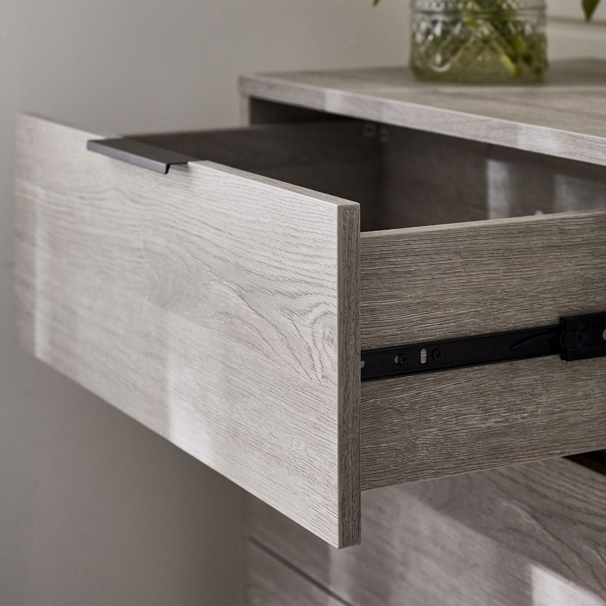 Bali 6 Drawer Wide Chest - Grey Oak
