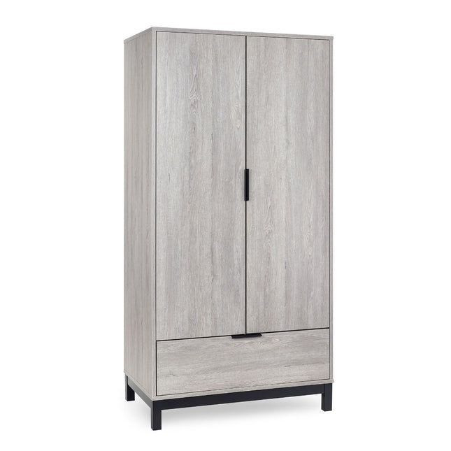 Bali 2 Door 1 Drawer Wardrobe - Grey Oak
