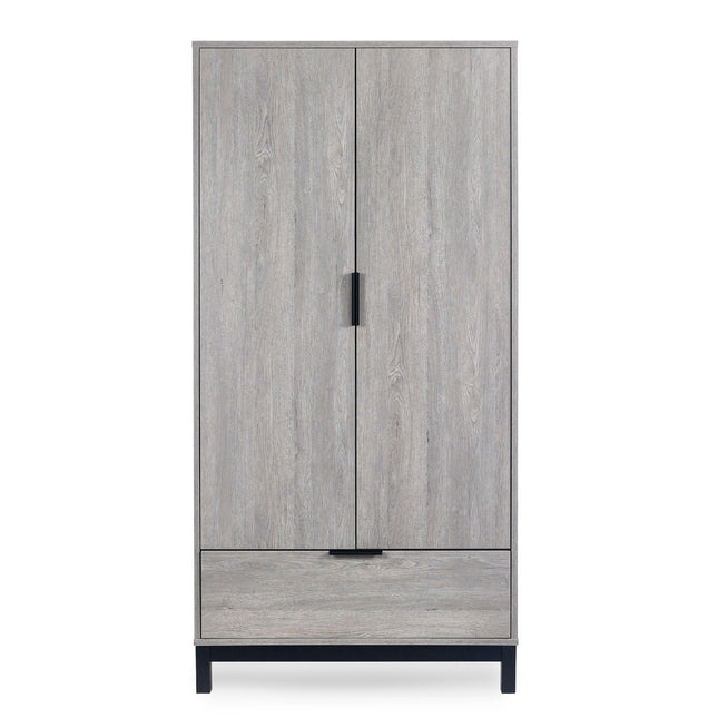 Bali 2 Door 1 Drawer Wardrobe - Grey Oak