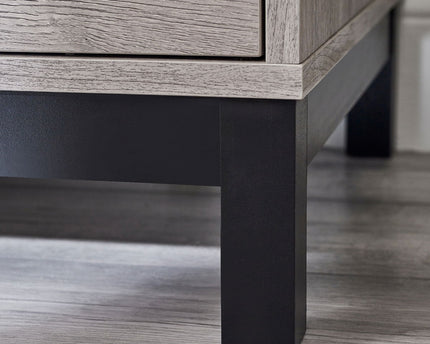 Bali 2 Door 1 Drawer Wardrobe - Grey Oak