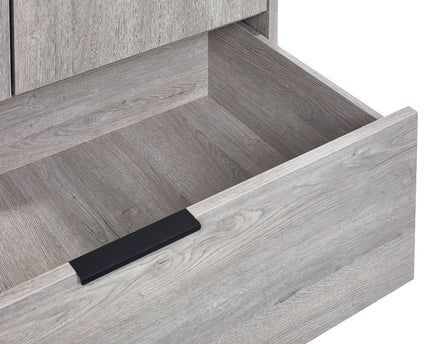 Bali 2 Door 1 Drawer Wardrobe - Grey Oak