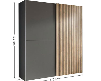 Berno Sliding 2 Door Wardrobe
