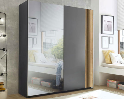 Berno Sliding 2 Door Wardrobe With Mirror
