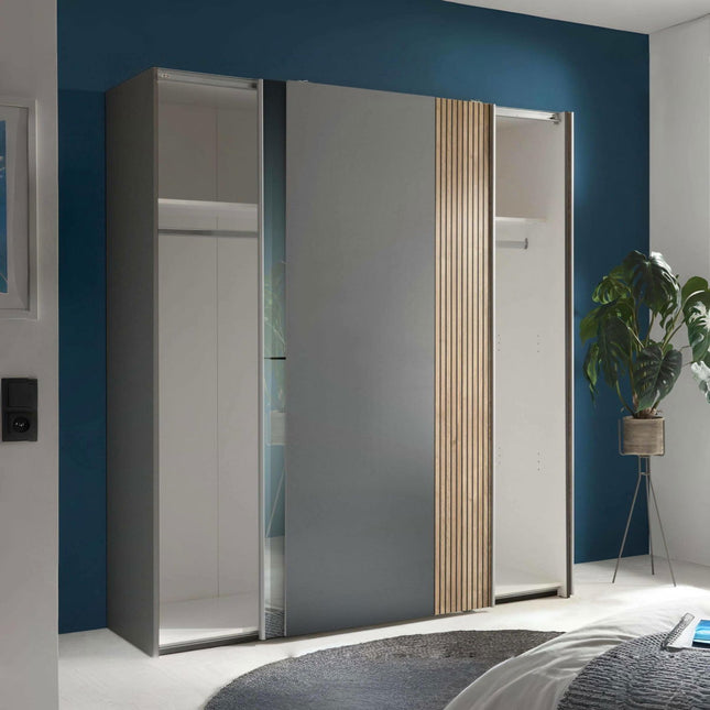 Berno Sliding 2 Door Wardrobe With Mirror