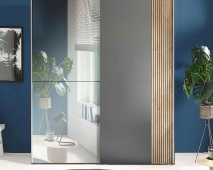 Berno Sliding 2 Door Wardrobe With Mirror
