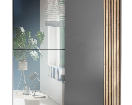 Berno Sliding 2 Door Wardrobe With Mirror